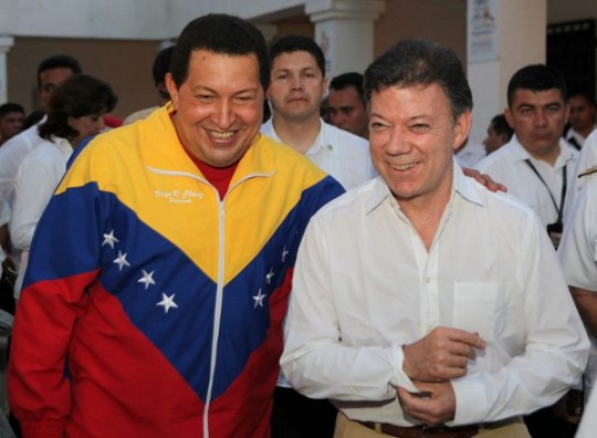 Chávez y Santos continúan trabajando en el acercamiento de Colombia y Venezuela